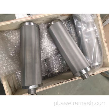 Spiekany porowaty metalowy filtr z siatki ze stali nierdzewnej
